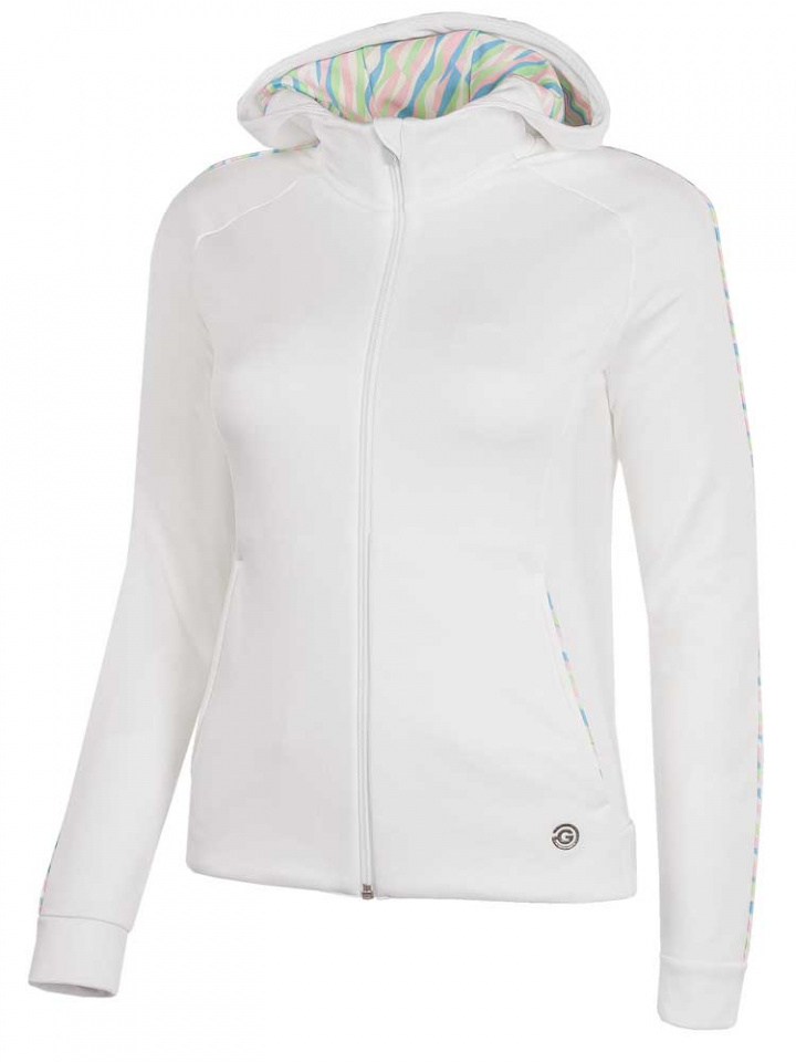 Galvin Green Insula Långärm Hoodie Dam Debra Vit/Multicolor i gruppen Kläder / Damkläder / LÅNGÄRM hos Dimbo Golf AB (2128059-87911r)
