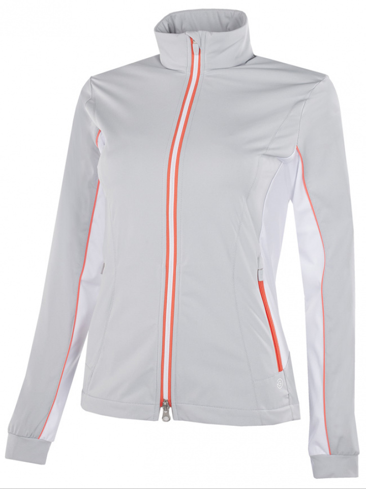 Galvin Green Vindjacka Interface 1 Full-Zip Dam Larissa Cool Grå/Vit/Korall i gruppen Kläder / Damkläder / VINDPLAGG / Galvin Green Vindjacka hos Dimbo Golf AB (2138049-07B3r)