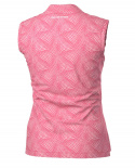 Galvin Green Ärmlös Piké Dam Minnie V8+ Camelia Rosa/Vit