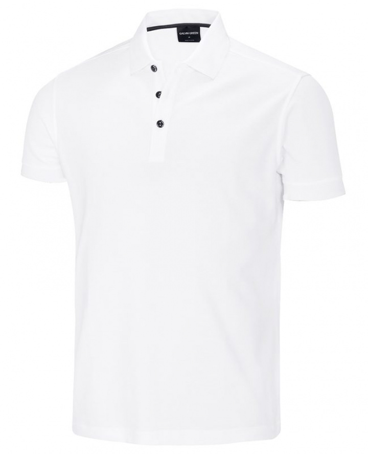 Galvin Green Piké Junior ROCK Vit i gruppen Kläder / Junior / Galvin Green Junior hos Dimbo Golf AB (2145014-10Z3r)