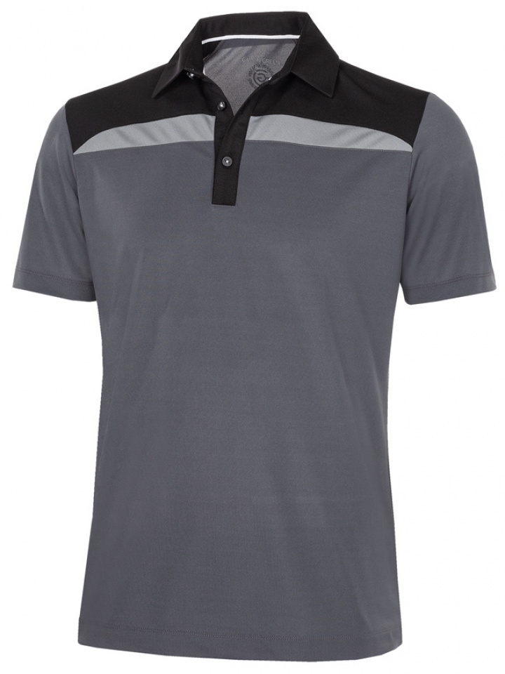 Galvin Green Piké Herr Mapping V8+ Forged Iron/Svart/Sharkskin i gruppen Kläder / Herrkläder / KORTÄRMAT / Galvin Green Pike hos Dimbo Golf AB (21500106-07B4r)