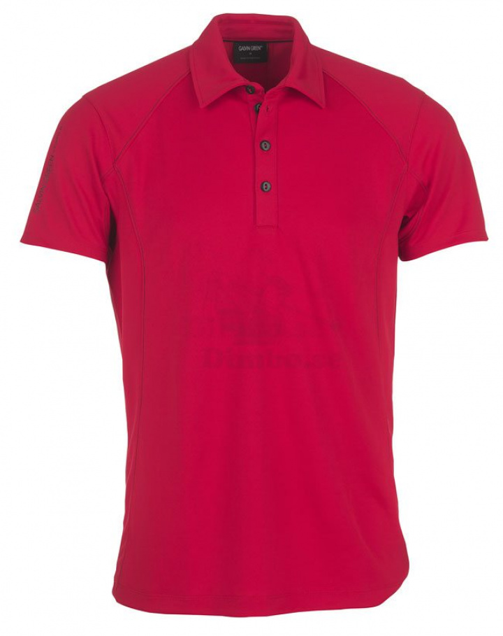 Galvin Green Piké Herr Ventil8 Moore Röd i gruppen Kläder / Herrkläder / KORTÄRMAT hos Dimbo Golf AB (2150048-20B4r)
