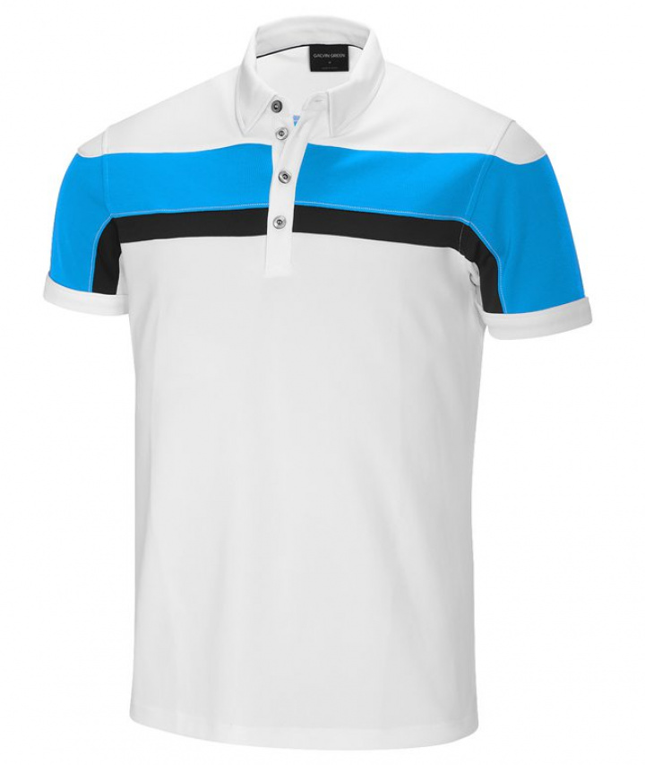 Galvin Green Piké Herr MITCHELL V8+ Vit i gruppen Kläder / Herrkläder / KORTÄRMAT / Galvin Green Pike hos Dimbo Golf AB (2150054-16B4r)