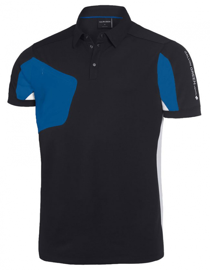 Galvin Green Piké Herr Mannix Svart/Blå i gruppen Kläder / Herrkläder / KORTÄRMAT hos Dimbo Golf AB (2150064-76B4r)