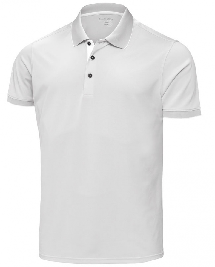 Galvin Green Piké Herr Marty Antarctica/Vit i gruppen Kläder / Herrkläder / KORTÄRMAT hos Dimbo Golf AB (2150066-07B4r)