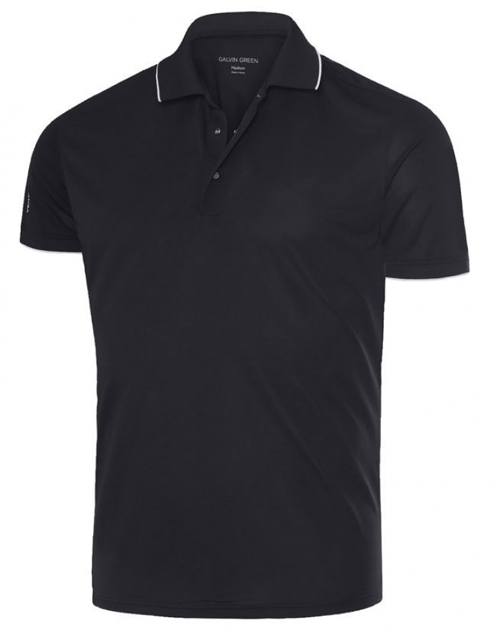 Galvin Green Piké Herr Marty Svart i gruppen Kläder / Herrkläder / KORTÄRMAT hos Dimbo Golf AB (2150066-71B4r)