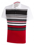 Galvin Green Piké Herr Miguel Vit/Röd/Sharkskin