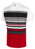 Galvin Green Piké Herr Miguel Vit/Röd/Sharkskin
