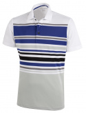 Galvin Green Piké Herr Miguel Vit/Surf Blå/Sharkskin