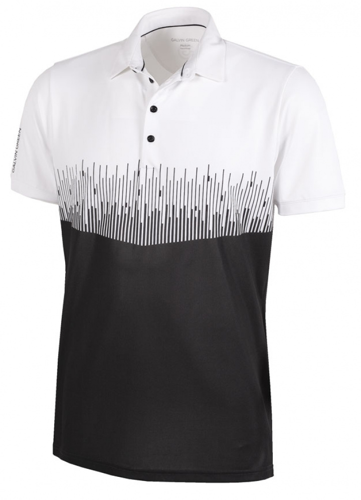 Galvin Green Piké Herr Moss Vit/Svart i gruppen Kläder / Herrkläder / KORTÄRMAT hos Dimbo Golf AB (2150077-17B4r)