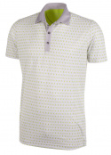 Galvin Green Piké Herr Mario Vit/Sharkskin/Lime