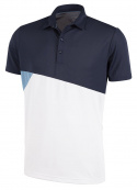Galvin Green Piké Herr Mick Marinblå/Faded Denim/Vit