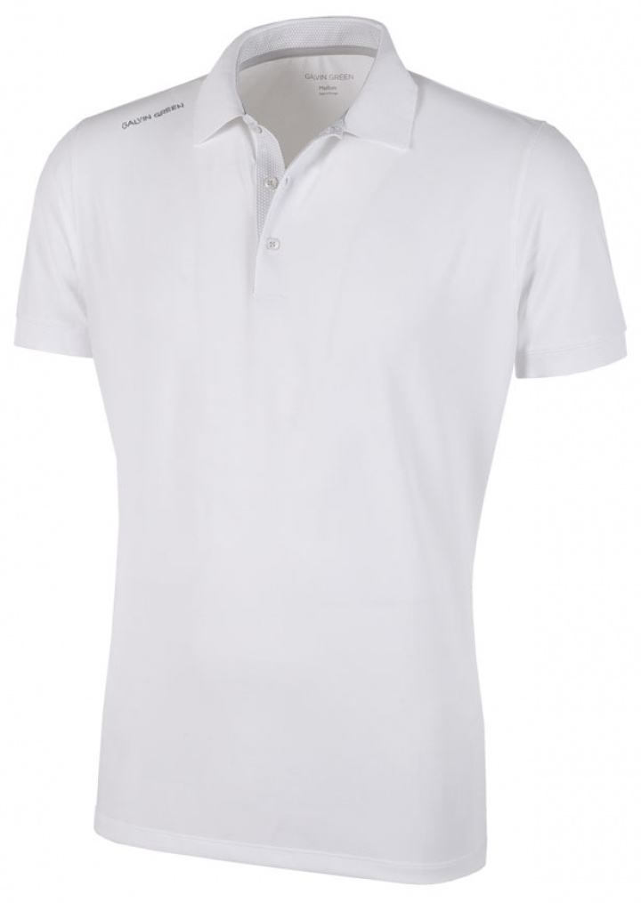 Galvin Green Piké Herr Max V8+ Vit i gruppen Kläder / Herrkläder / KORTÄRMAT hos Dimbo Golf AB (2150083-01B4r)