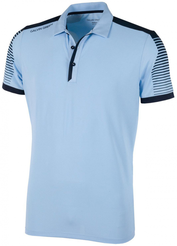 Galvin Green Piké Herr Marcus V8+ Blåklocka/Marinblå i gruppen Kläder / Herrkläder / KORTÄRMAT hos Dimbo Golf AB (2150084-63B4r)