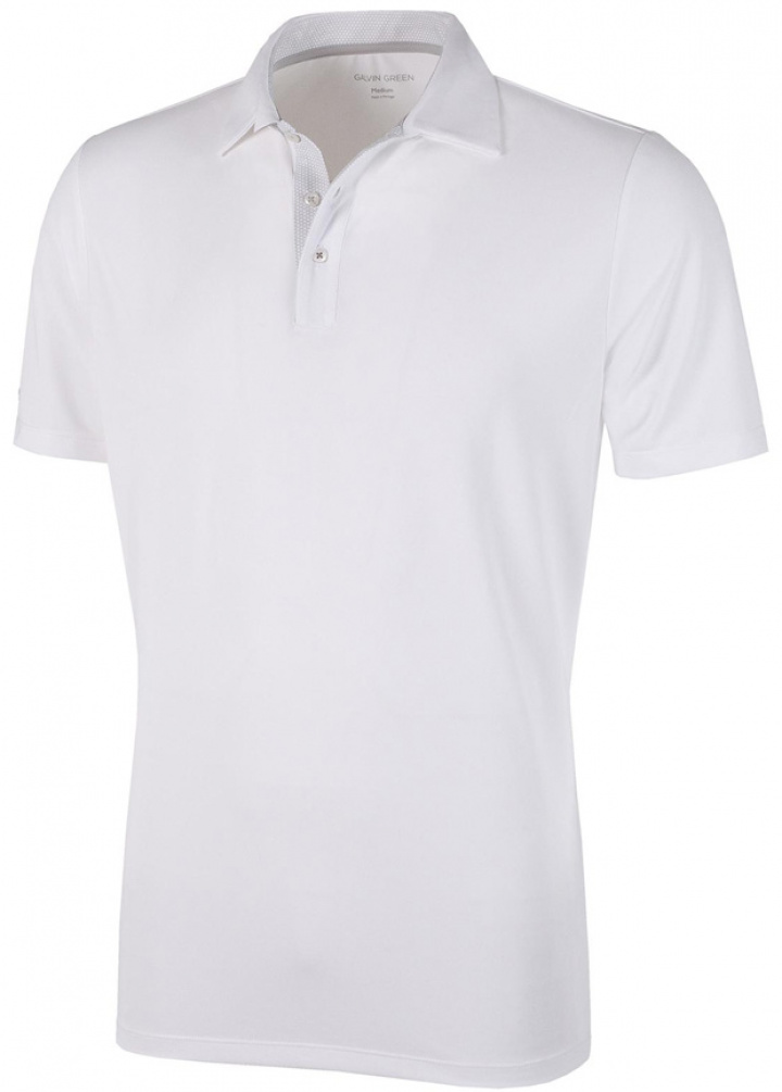 Galvin Green Piké Herr Milan Tour Edition Vit i gruppen Kläder / Herrkläder / KORTÄRMAT hos Dimbo Golf AB (2150091-01B4r)