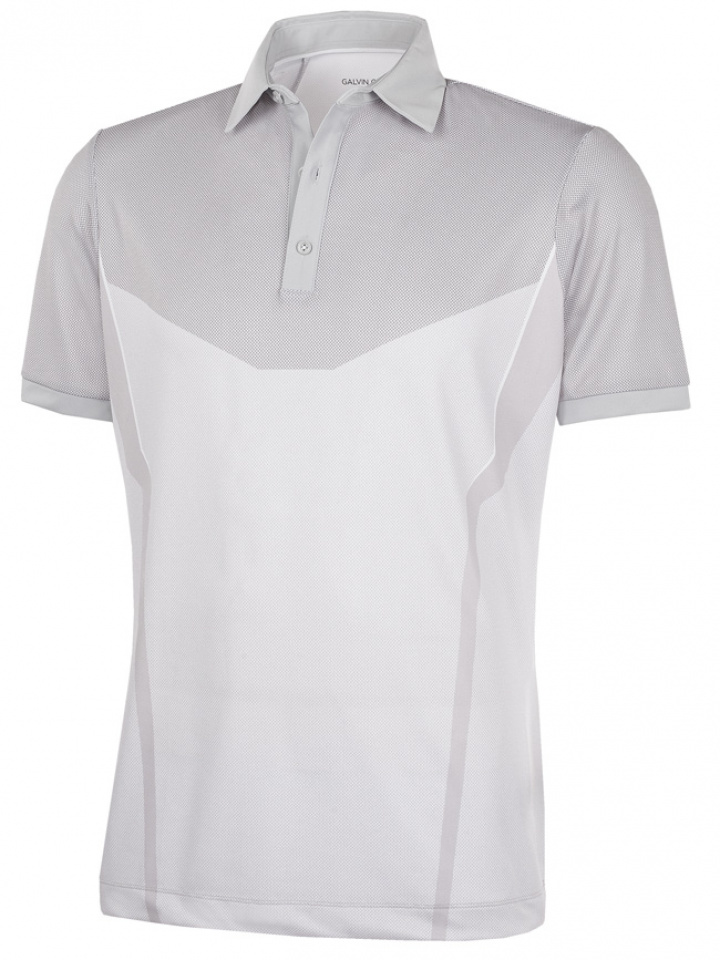 Galvin Green Piké Herr Mateus V8+ Cool Grå/Sharkskin/Vit i gruppen Kläder / Herrkläder / KORTÄRMAT / Galvin Green Pike hos Dimbo Golf AB (2150099-07B4r)