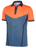 Galvin Green Piké Herr Mateus V8+ Orange/Marinblå/Vit
