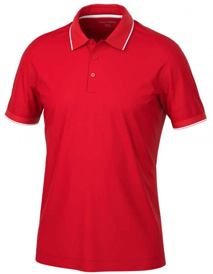 Galvin Green Piké Herr Marty V8+ Röd i gruppen Kläder / Herrkläder / KORTÄRMAT hos Dimbo Golf AB (2150137-94131r)