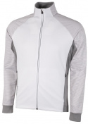 Galvin Green Insula Herr Långärm Full Zip Dominic Vit/Sharkskin
