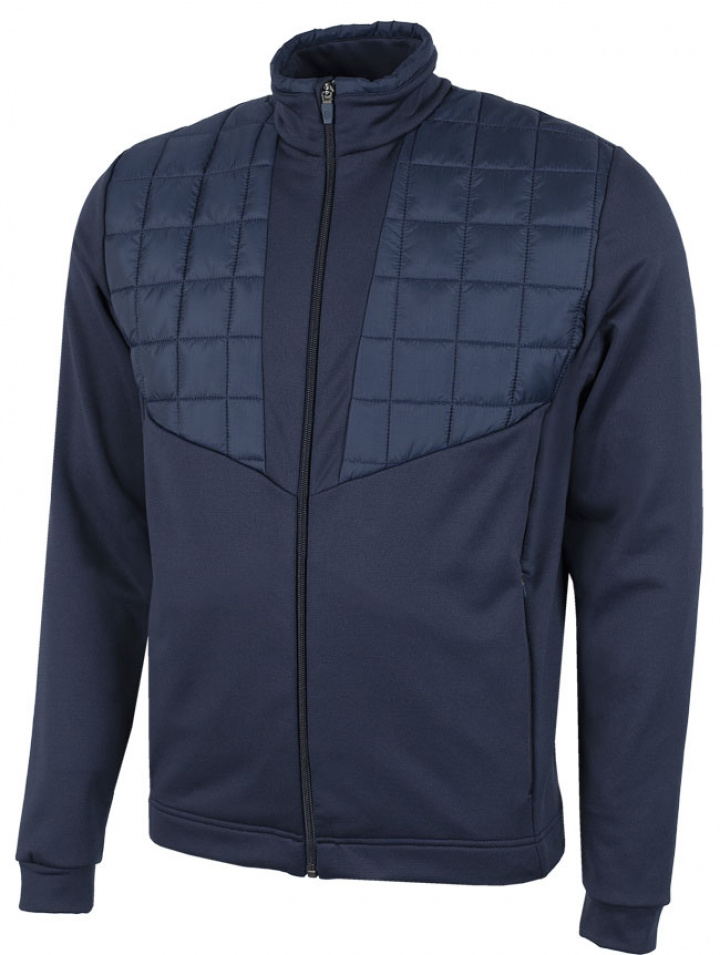 Galvin Green Insula Herr Långärm Full-Zip Damian Marinblå i gruppen Kläder / Herrkläder / LÅNGÄRMAT hos Dimbo Golf AB (2154073-33B4r)