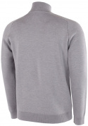 Galvin Green Herr Långärm Merino Ull Half-Zip Chester Grå Melerad