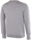 Galvin Green Herr Långärm Merino Ull V-Neck Carl Grå Melerad