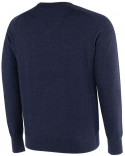 Galvin Green Herr Långärm Merino Ull V-Neck Carl Marinblå Melerad