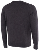 Galvin Green Herr Långärm Merino Ull V-Neck Carl Svart Melerad