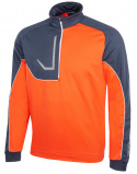 Galvin Green Insula Herr Långärm Half-Zip Daxton Orange/Marinblå/Vit