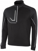 Galvin Green Insula Herr Långärm Half-Zip Daxton Svart/Granit Grå/Vit
