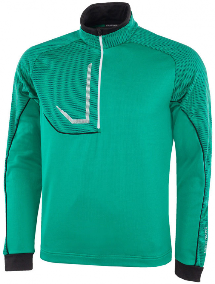 Galvin Green Insula Herr Långärm Half-Zip Daxton Grön/Svart/Vit i gruppen Kläder / Herrkläder / LÅNGÄRMAT hos Dimbo Golf AB (2154079-87B4r)