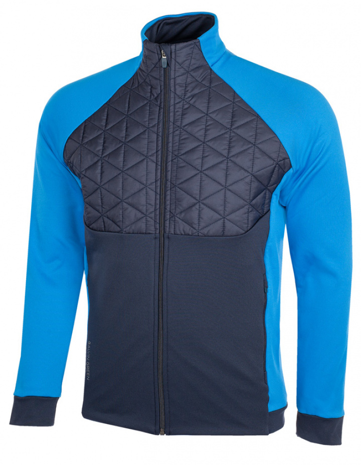 Galvin Green Insula Herr Långärm Full-Zip Dexter Marinblå/Blå i gruppen Kläder / Herrkläder / LÅNGÄRMAT hos Dimbo Golf AB (2154081-36B4r)