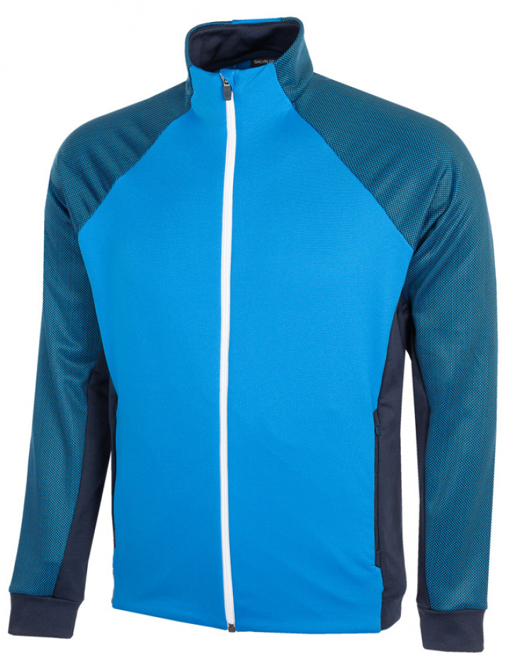 Galvin Green Insula Herr Långärm Full-Zip Donald Blå/Marinblå/Vit i gruppen Kläder / Herrkläder / LÅNGÄRMAT hos Dimbo Golf AB (2154082-63B4r)