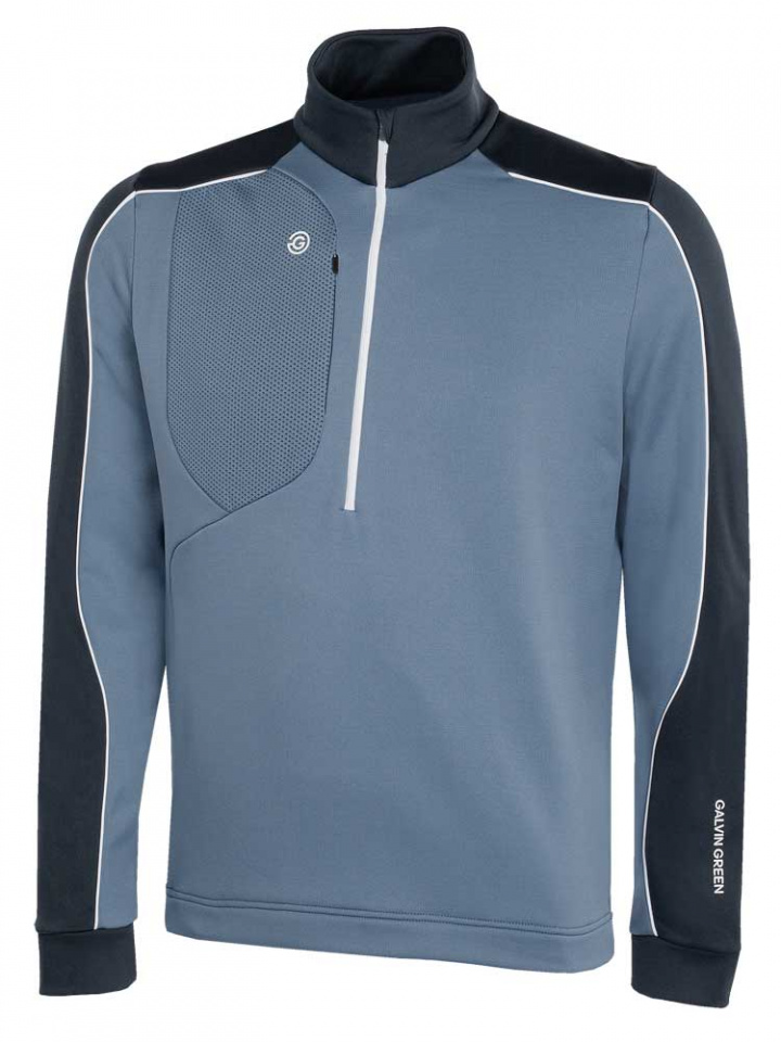 Galvin Green Insula Half Zip Herr Långärm Dave Moonlight Blå/Marinblå i gruppen Kläder / Herrkläder / LÅNGÄRMAT hos Dimbo Golf AB (2154087-88081r)