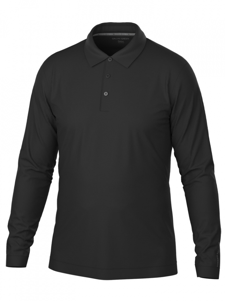 Galvin Green Herr Långärm Piké Michael V8+ Svart i gruppen Kläder / Herrkläder / LÅNGÄRMAT hos Dimbo Golf AB (2154088-94031r)