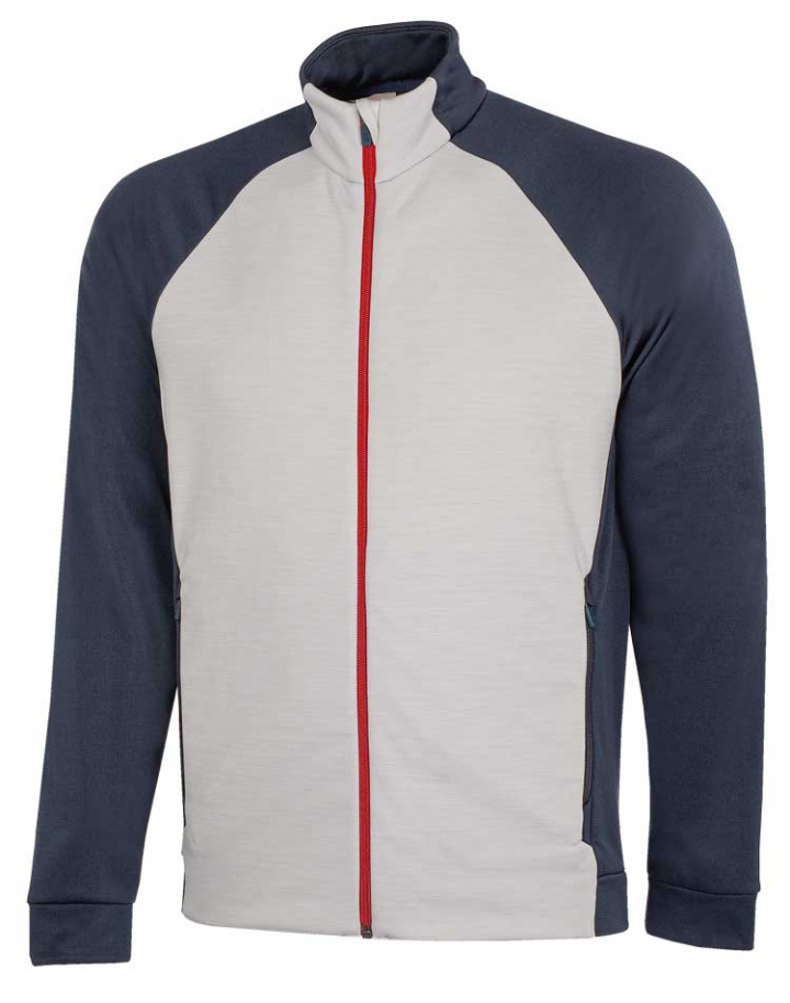 Galvin Green Insula Full Zip Herr Långärm Darwin Cool Grå/Marinblå i gruppen Kläder / Herrkläder / LÅNGÄRMAT hos Dimbo Golf AB (2154095-90941r)