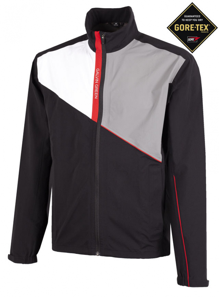 Galvin Green Gore-Tex Herr Paclite Stretch Jacka Apollo Svart/Vit/Sharkskin/Röd i gruppen Kläder / Herrkläder / REGNJACKOR hos Dimbo Golf AB (2156126-72B4r)
