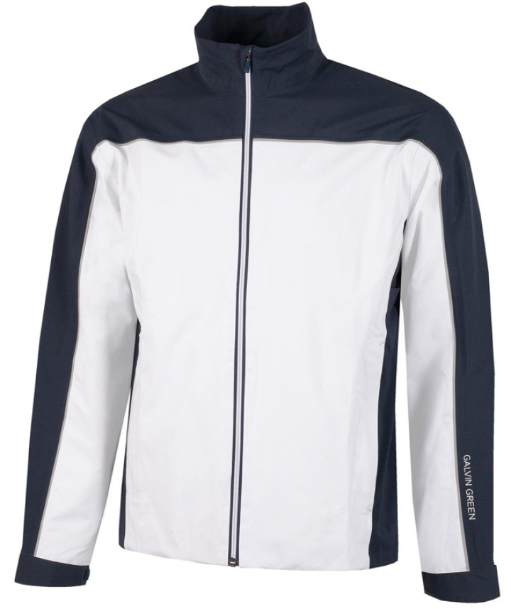 Galvin Green Gore-Tex Herr Full Zip Jacka Ace GTX Vit/Marinblå/Grå i gruppen Kläder / Herrkläder / REGNJACKOR hos Dimbo Golf AB (2156127-13B4r)