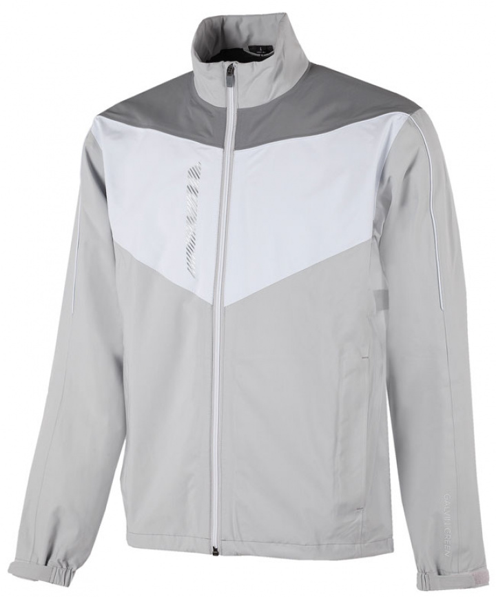 Galvin Green Gore-Tex Herr Paclite Stretch Jacka Full-Zip Armstrong Cool Grå/Vit/Sharkskin i gruppen Kläder / Herrkläder / REGNJACKOR hos Dimbo Golf AB (2156132-07B4r)