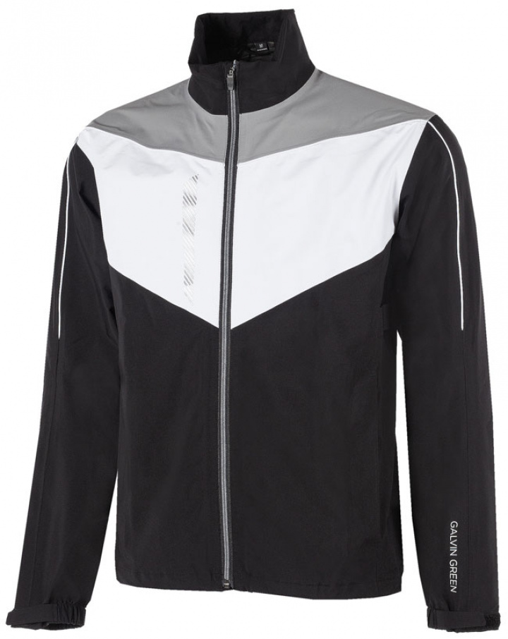 Galvin Green Regnjacka Gore-Tex Herr Paclite Stretch Full-Zip Armstrong Svart/Vit/Sharkskin i gruppen Kläder / Herrkläder / REGNJACKOR / Galvin Green Regnjacka hos Dimbo Golf AB (2156132-17B4r)