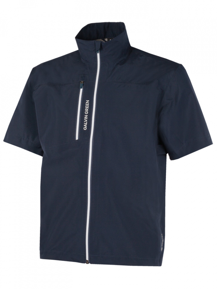 Galvin Green Kortärmad Regnjacka Gore-Tex Herr Paclite Stretch Full-Zip Axl Marinblå/Vit i gruppen Kläder / Herrkläder / JACKA hos Dimbo Golf AB (2156134-93491r)