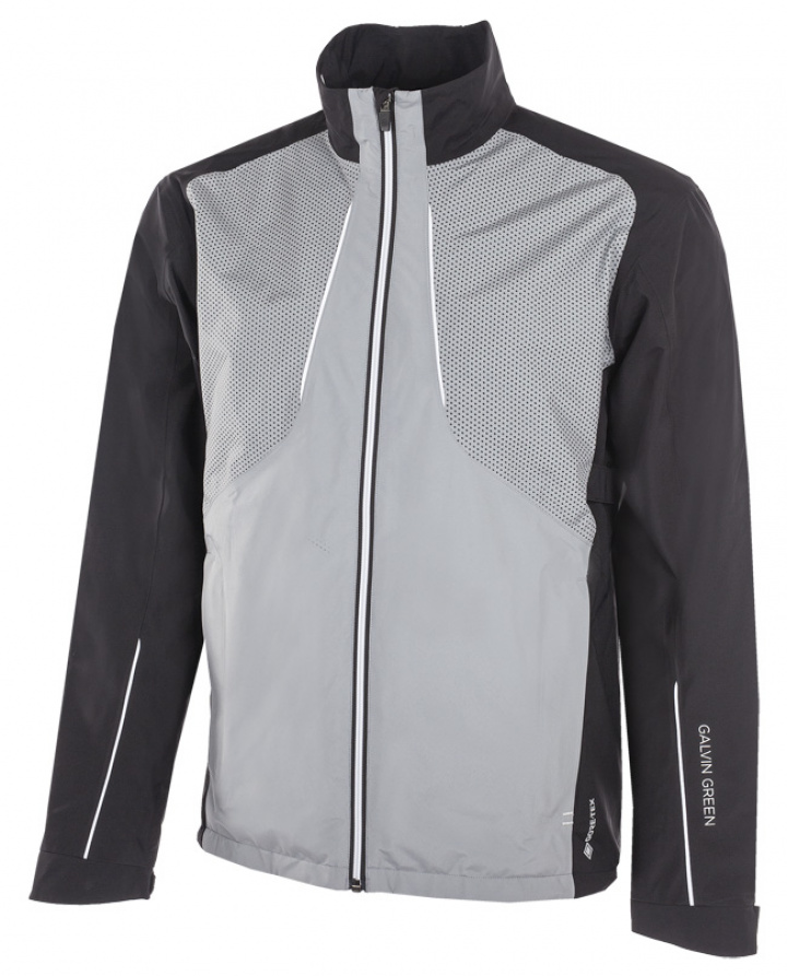 Galvin Green Regnjacka Gore-Tex Herr Full-Zip Albert Sharkskin/Svart/Vit i gruppen Kläder / Herrkläder / REGNJACKOR / Galvin Green Regnjacka hos Dimbo Golf AB (2156136-77B4r)