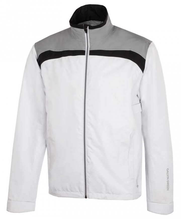 Galvin Green Regnjacka Gore-Tex Herr Full-Zip Anton Vit/Sharkskin i gruppen Kläder / Herrkläder / LÅNGÄRMAT hos Dimbo Golf AB (2156140-94331r)