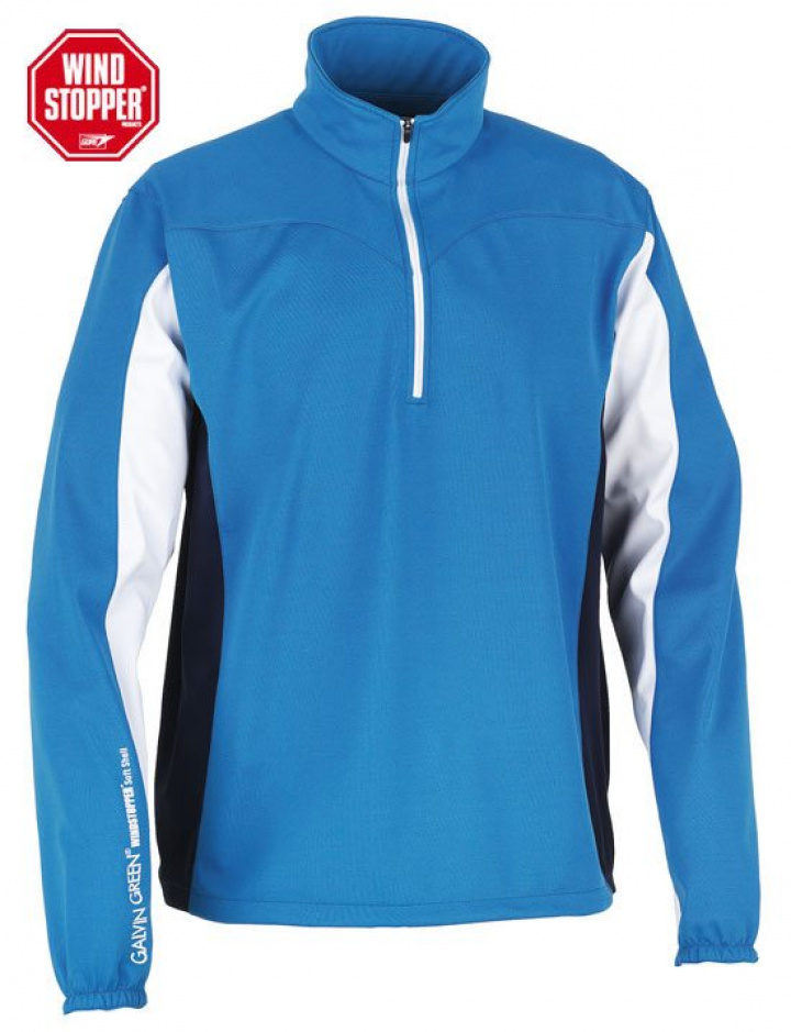 Galvin Green Gore Windstopper Herr Softshell Lättvikt Anorak Burns Blå/Vit i gruppen Kläder / Herrkläder / VINDPLAGG hos Dimbo Golf AB (2162033-63B4r)