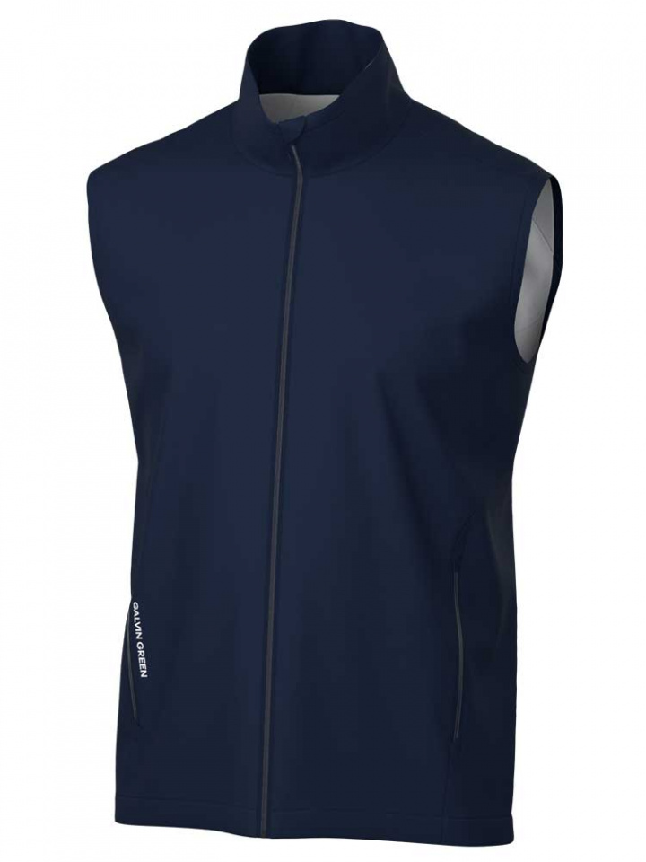 Galvin Green Vindväst Full Zip Interface-1 Herr Leo Marinblå i gruppen Kläder / Herrkläder / VÄSTAR hos Dimbo Golf AB (2162096-94051r)