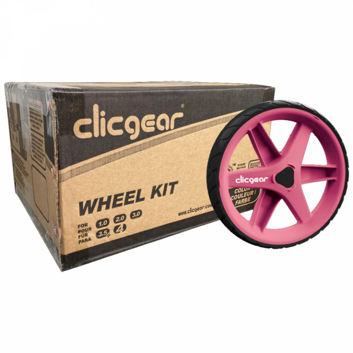 Clicgear Hjulsats M1.0-4.0 Soft Mjuk Rosa i gruppen Golfverkstad / Reservdel Golfvagn / Clicgear Reservdelar hos Dimbo Golf AB (24-19P29WKSP)