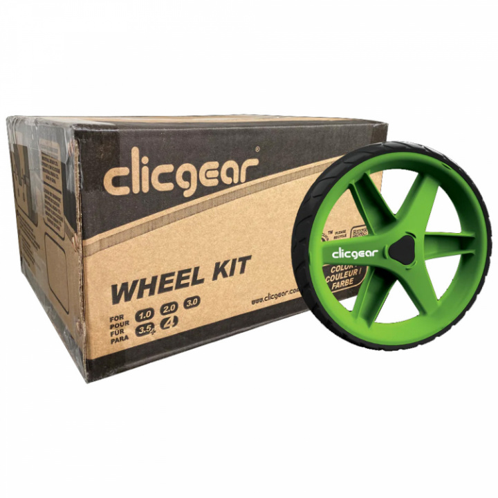 Clicgear Hjulsats M1.0-4.0 Limegrön/Svart i gruppen Golfverkstad / Reservdel Golfvagn / Clicgear Reservdelar hos Dimbo Golf AB (24-19P32WKLM)