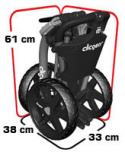 Clicgear Golfvagn 3-hjuling 3.5+ Grafit/Svart