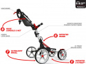 Clicgear Golfvagn 4-hjuling M8 Silver/Blå
