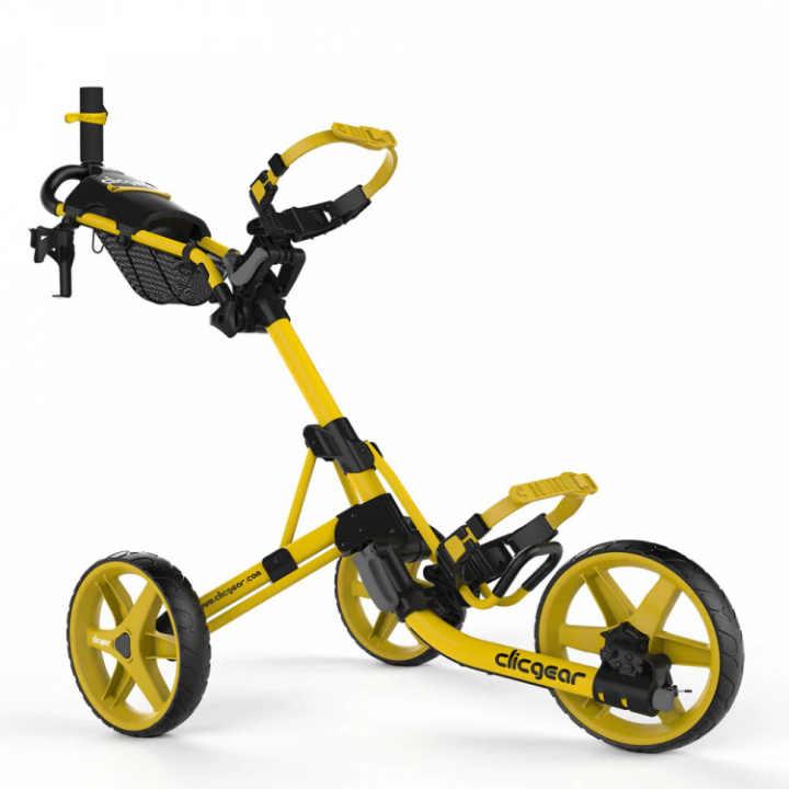 Clicgear Golfvagn 3-hjuling 4.0 Matt Gul i gruppen Vagnar / Alla Golfvagnar / Clicgear Golfvagn hos Dimbo Golf AB (2483005-021734)